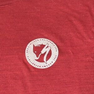 Fjallraven Specialized WOOL shirt, dark reddish, VERY LIKE NEW, smoke free!!